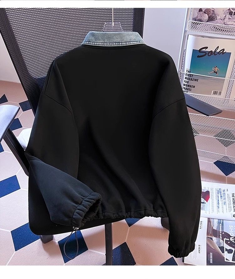 2024 polo collar sweater women autumn and winter tops